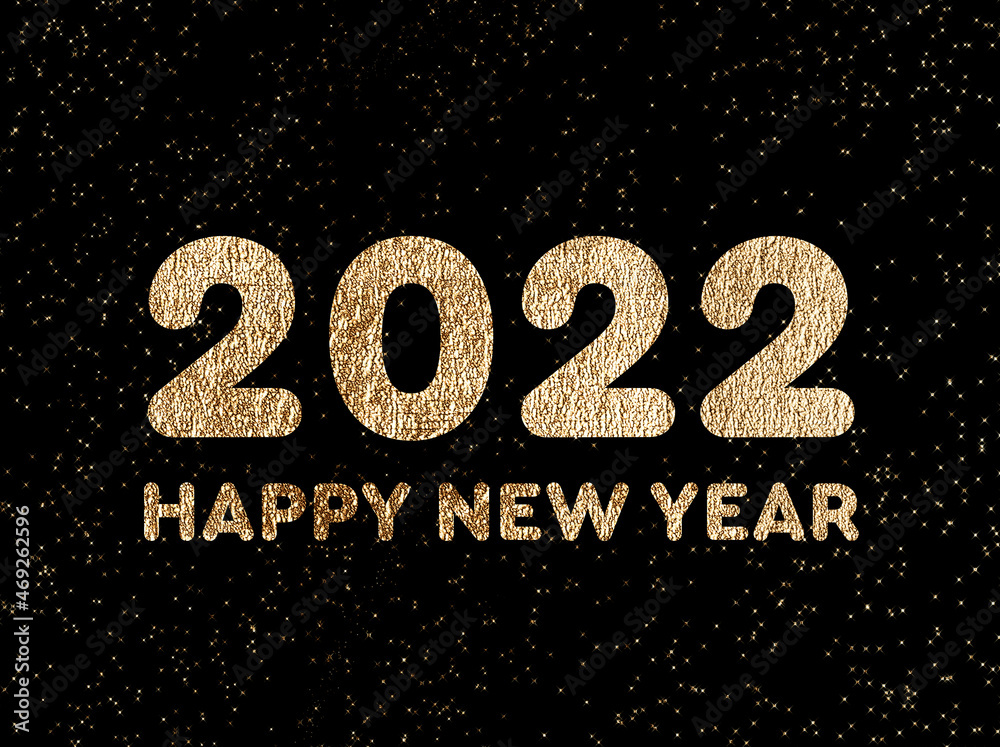 2022 New Year Abstract background with gold stars for calendar, poster design, graphic template 2022 New Year Abstract background with gold stars for calendar, poster design, graphic template