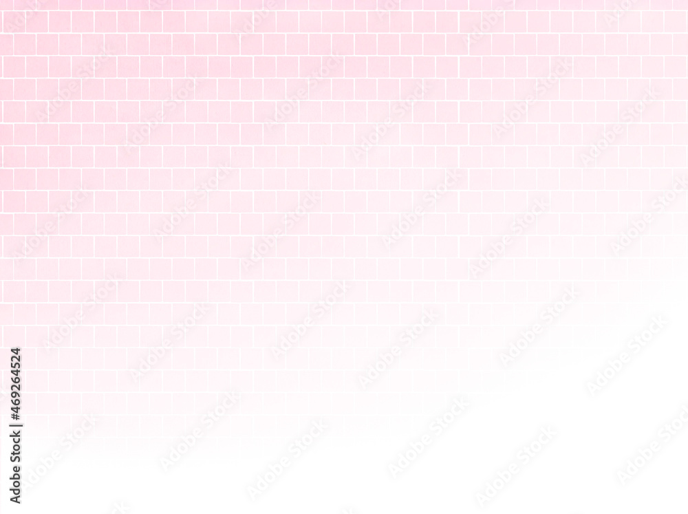 かわいいピンクのタイル壁紙背景 ホワイトグラデーション Stock Illustration Adobe Stock