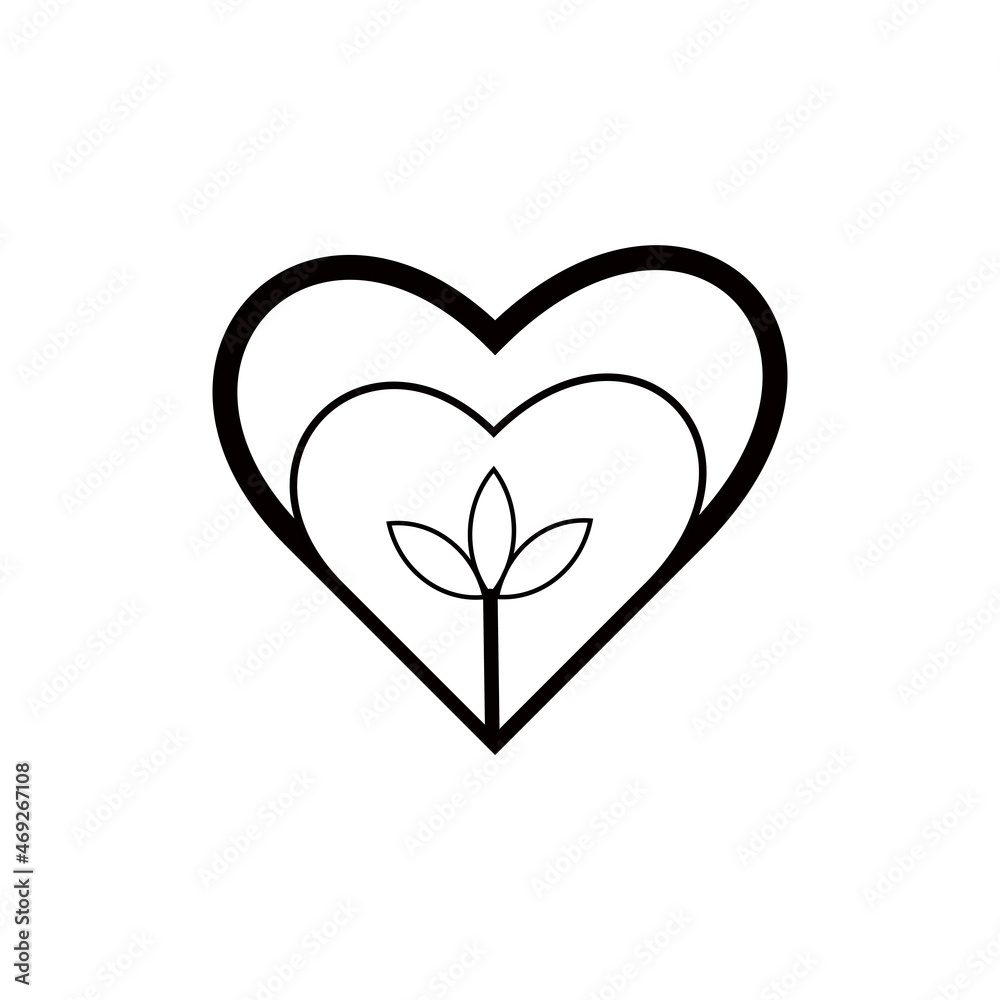Heart, great design for any purposes. Love icon vector. Health care concept.