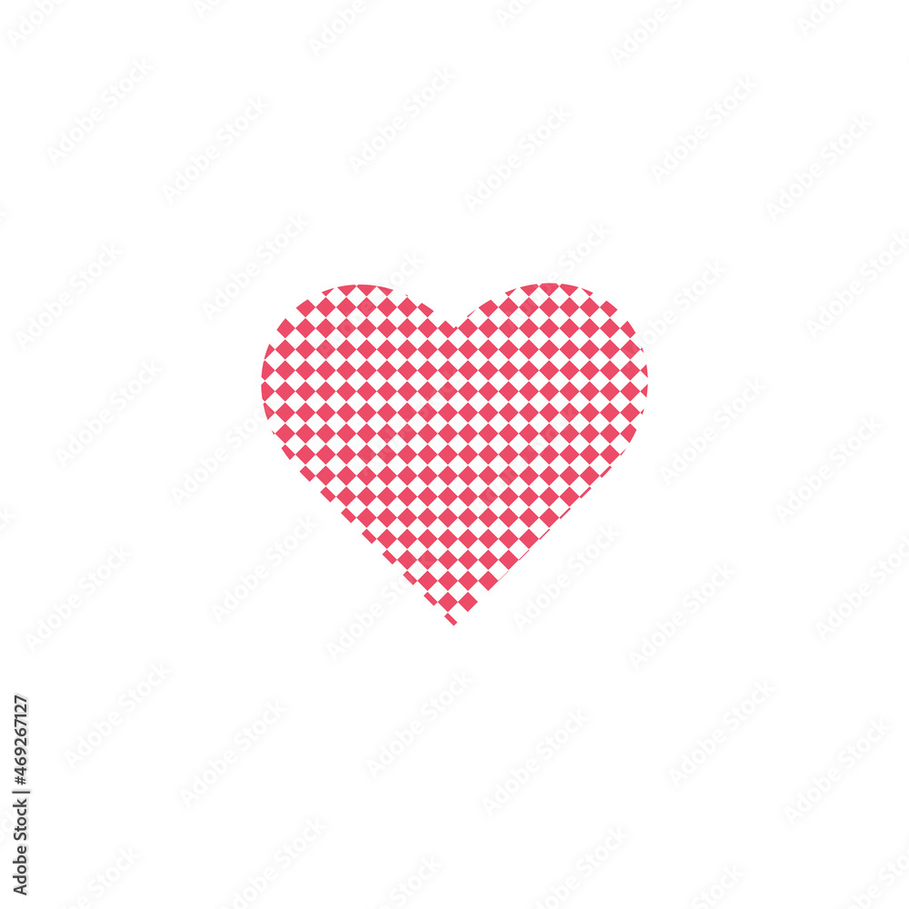 Trendy flat illustration with heart. Vector isolated set. Vector graphic. Medical concept. Trendy flat illustration with heart. Vector isolated set. Vector graphic. Medical concept.