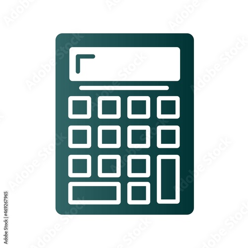  Calculator Glyph Gradient Vector Icon Design