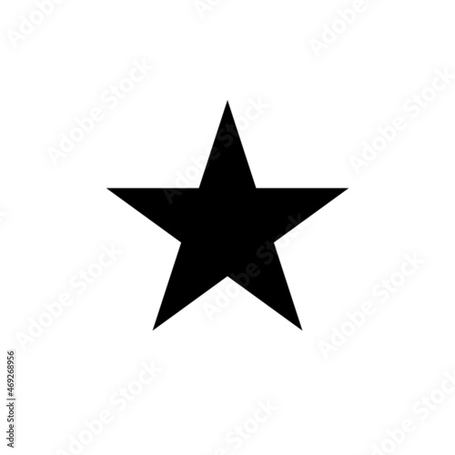 Star icon. Simple icon. Vintage set for web design. Black background. 