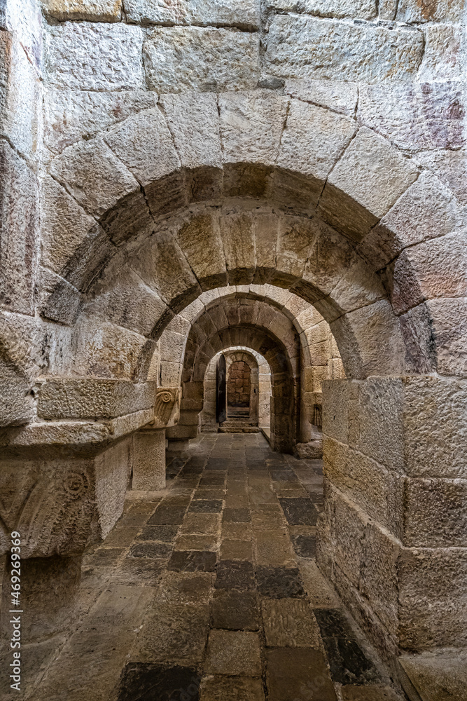 The Monastery of San Salvador of Leyre at Yesa, Pyrenees, Navarra, Spain