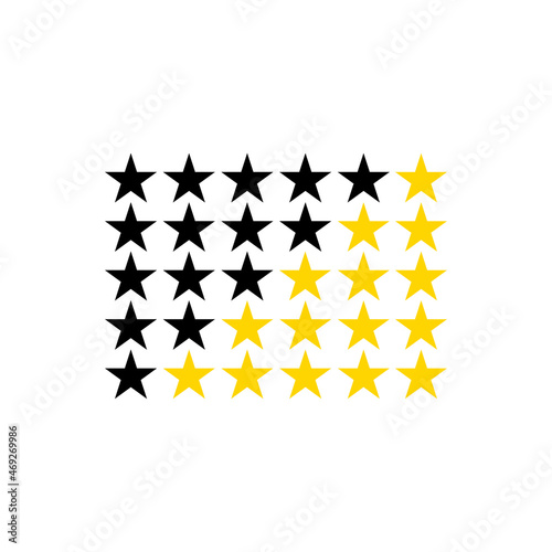 Flat star set for web background design. Star icon vector. Vector pattern. Web flat icon.
