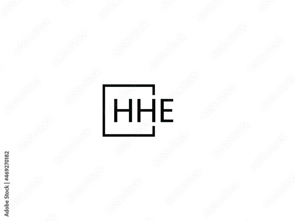 HHE Letter Initial Logo Design Vector Illustration HHE Letter Initial Logo Design Vector Illustration