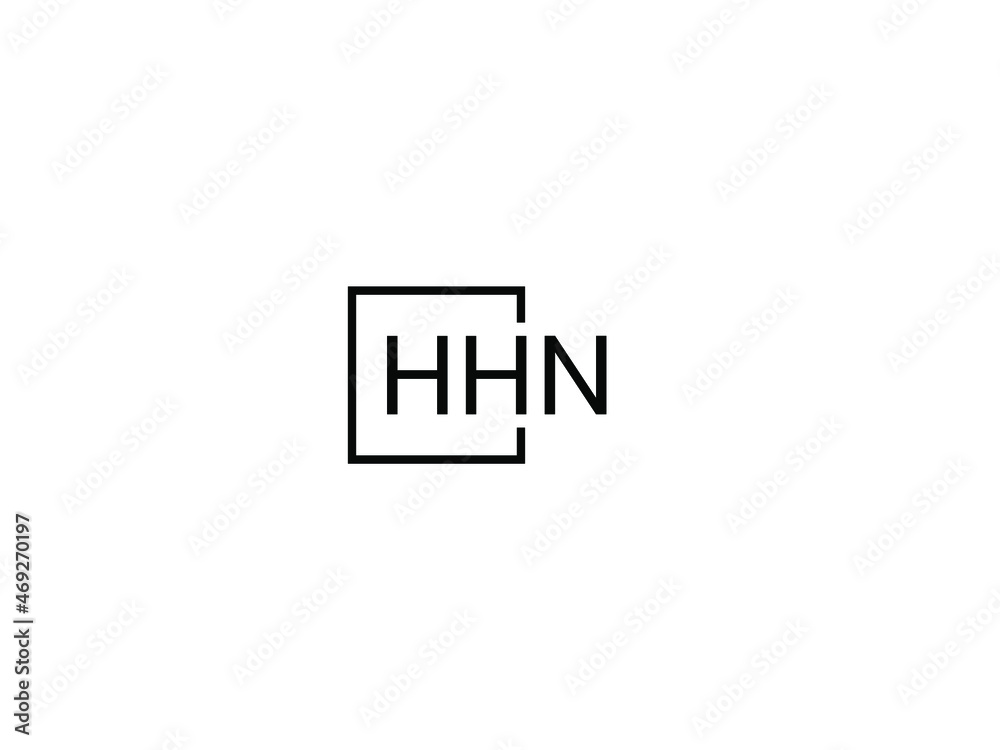 Obraz premium HHN Letter Initial Logo Design Vector Illustration