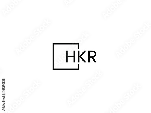 HKR Letter Initial Logo Design Vector Illustration photo