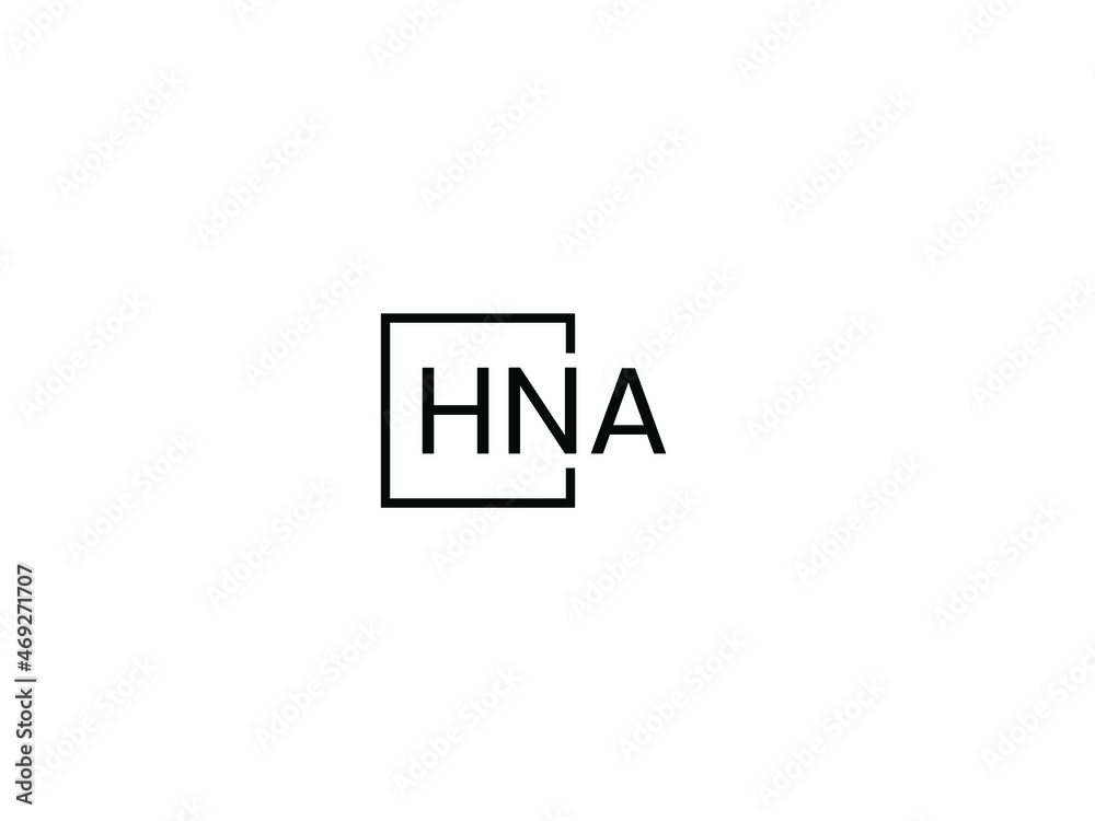 Obraz premium HNA Letter Initial Logo Design Vector Illustration