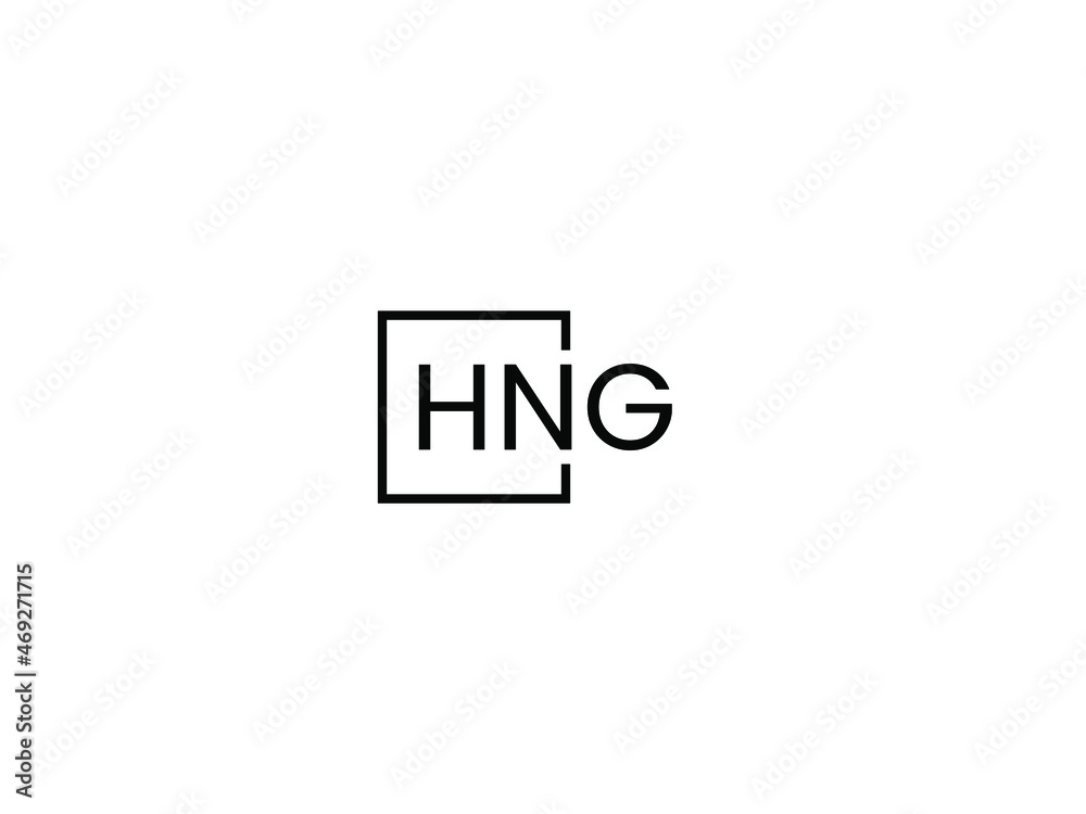 HNG Letter Initial Logo Design Vector Illustration HNG Letter Initial Logo Design Vector Illustration