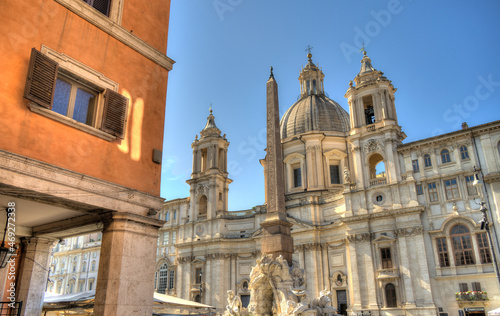 Rome streetscape, HDR Image