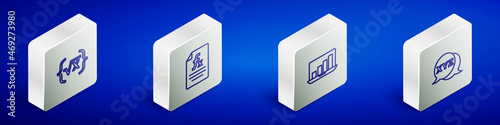 Set Isometric line Square root of x glyph, Function mathematical symbol, Laptop with graph chart and XYZ Coordinate system icon. Vector