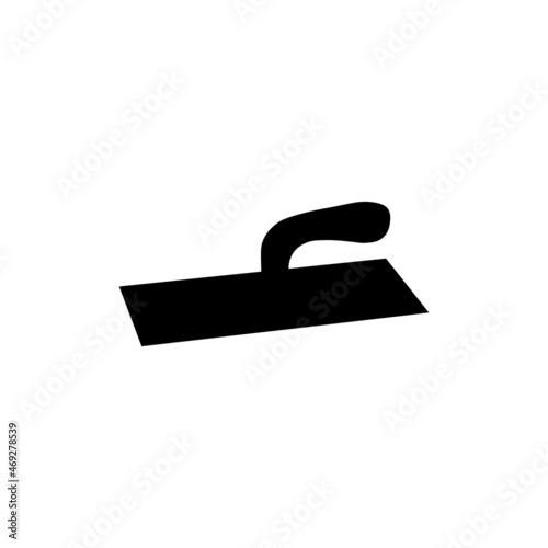 Putty knife on a white background. Building tool. Spackling instrument. Spatula for finishing work. Vector illustration. © Ceyhun