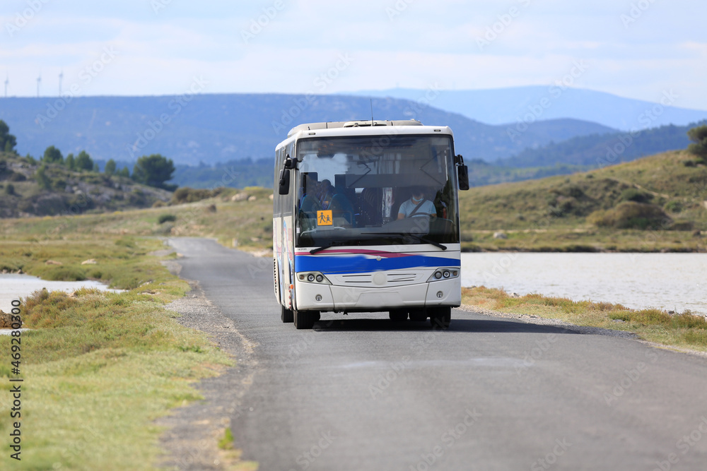 public road bus for people transportation