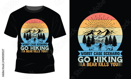 Outdoor Camp T-Shirt, Typography T-Shirt, Adventure T-shirt Design, Camping T-shirt Design, Mountain T-shirt Design, Camping T-Shirts Amazon, T-shirt, T-shirt Design, Hike T-Shirt Design