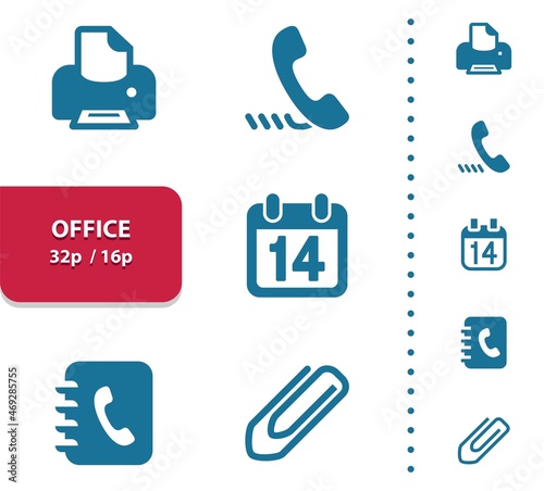 Office Icons. Job, Workplace