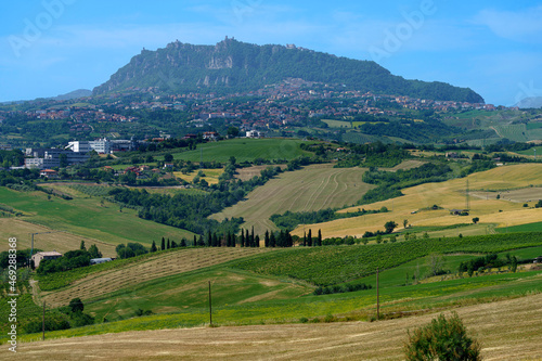 Rural landscape near Rimini and Verucchio  Emilia-Romagna