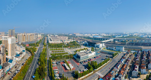 Aerial photography of Hai'an city scenery