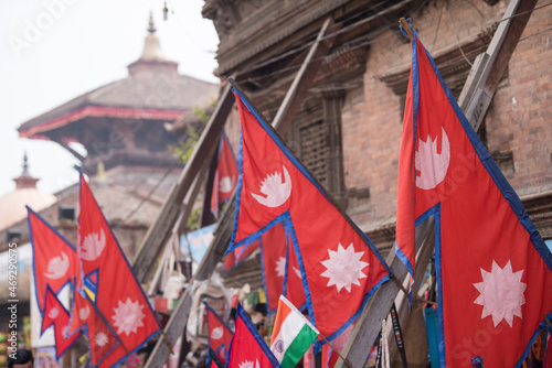 Kathmandu,Nepal,04,20,2019.Bhaktapur Durbar Square is royal palace of the old Bhaktapur Kingdom.It is one of three Durbar Squares in the Kathmandu Valley in Nepal,all are UNESCO World Heritage Sites.