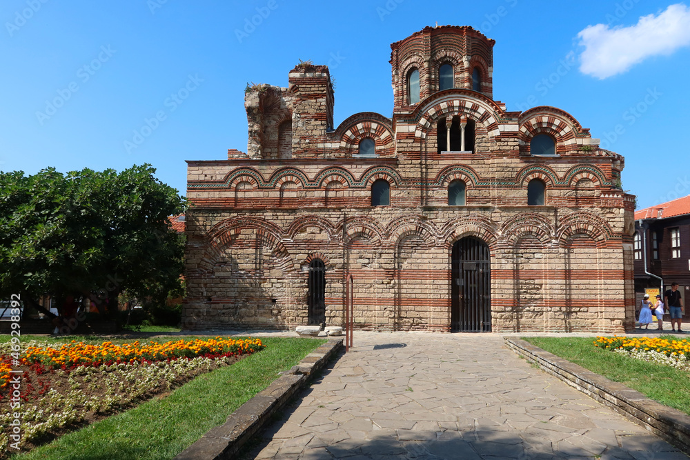 The Church of Christ Pantocrator, medieval Eastern Orthodox church in the eastern Bulgarian town of Nesebar (medieval Mesembria). Bulgaria. UNESCO World Heritage Site
