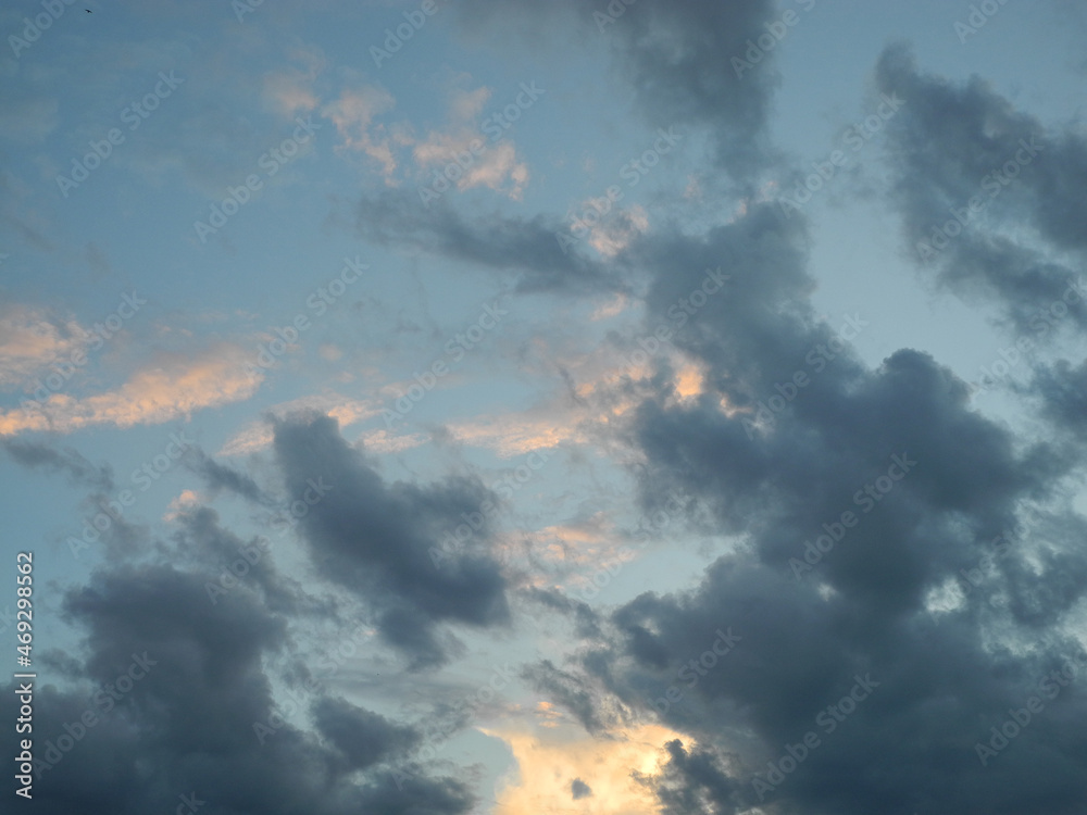 Fototapeta premium time lapse of clouds in the sky