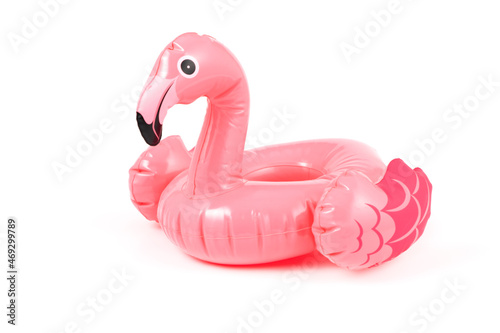 Perfect summer accessory for the beach with inflatable flamingo cup holder