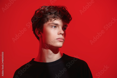 Cuadro en lienzo sad teenage boy