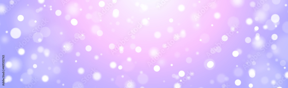 holiday background banner bokeh on pink purple background
