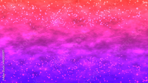 Space particles in red blue background