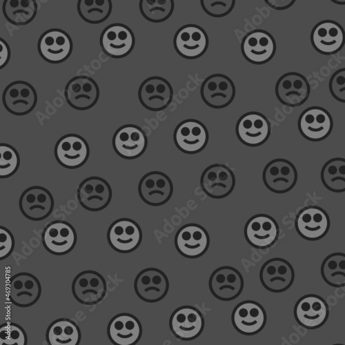 Vector Pattern With Emoticons Seamless Background