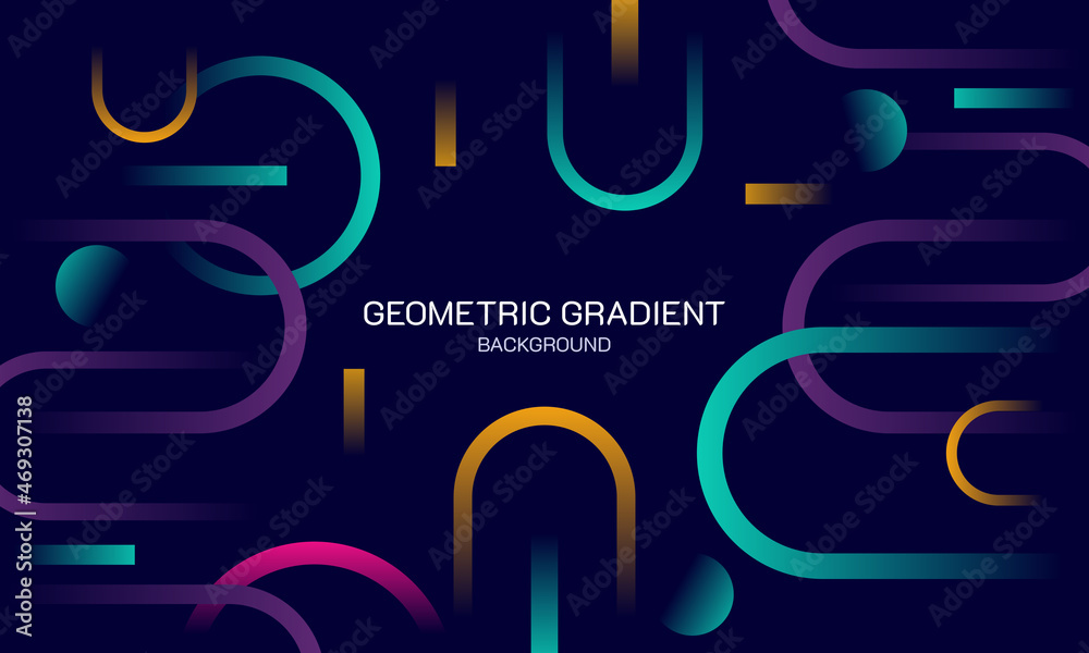 Geometric abstract background with gradients. Geometric abstract background with gradients.