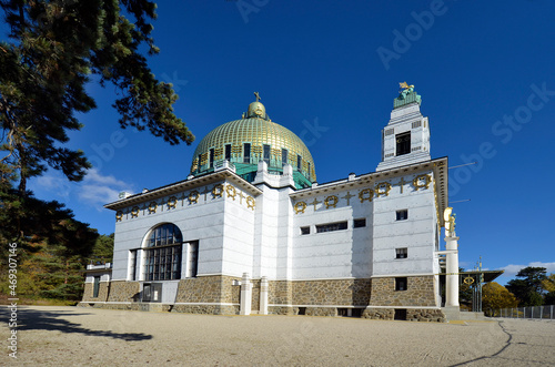 Canvas Print Austria, Art Nouveau Otto Wagner Church