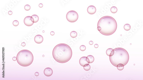 pink bubble background and water fresh