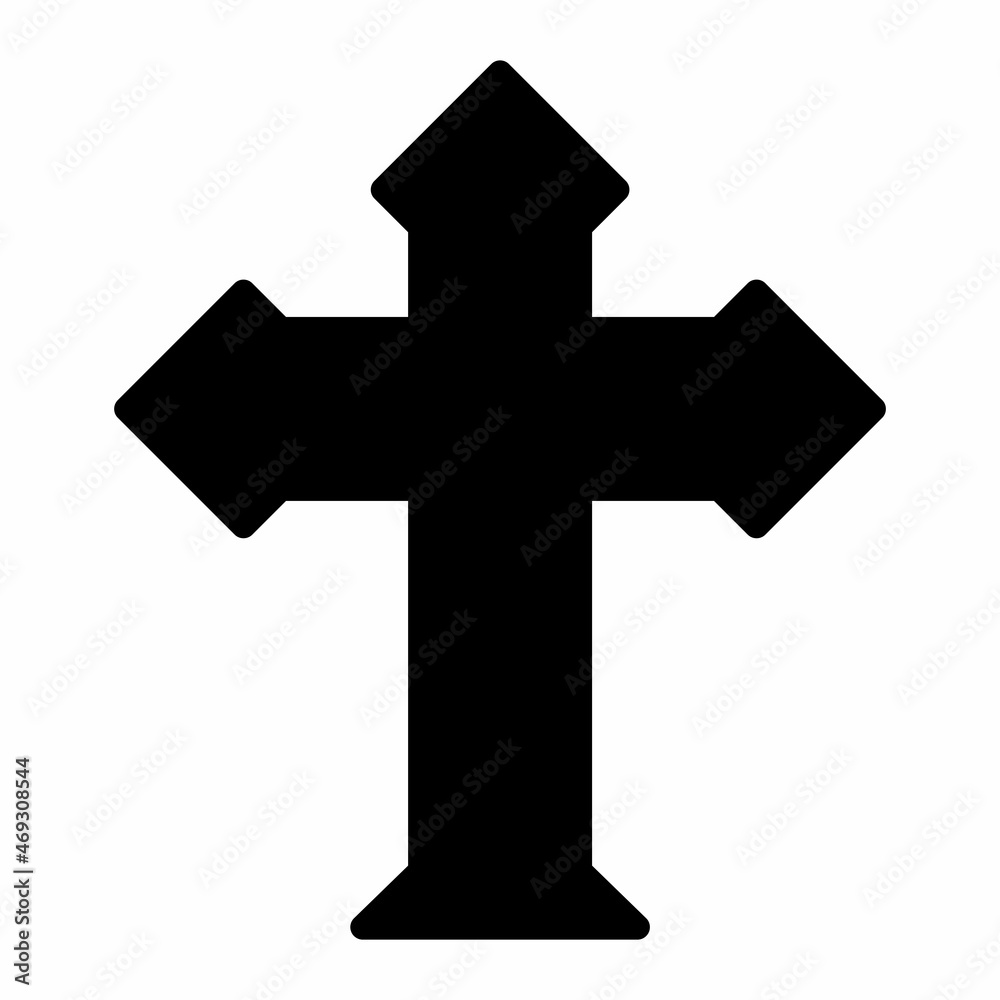 Religion Cross Icon Design Vector Template Illustration