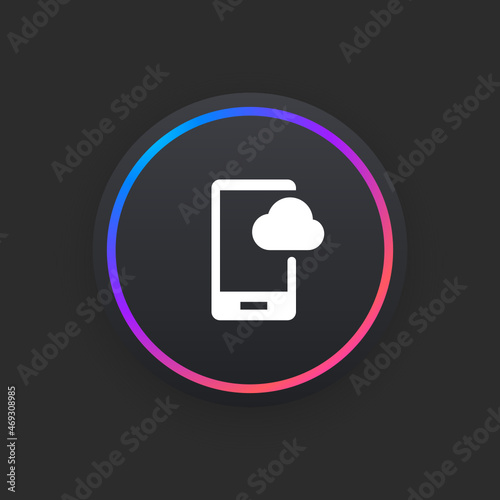 Mobile Cloud -  UI Icon