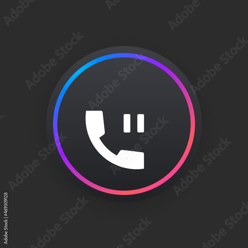 Hold Phone Call -  UI Icon