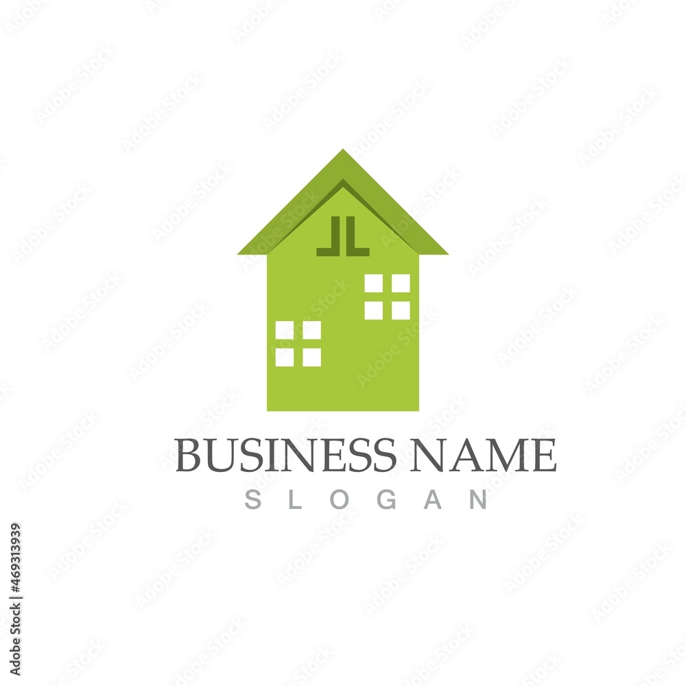 green home vector template green home vector template