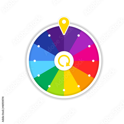 Blank wheel of fortune 12 sections.