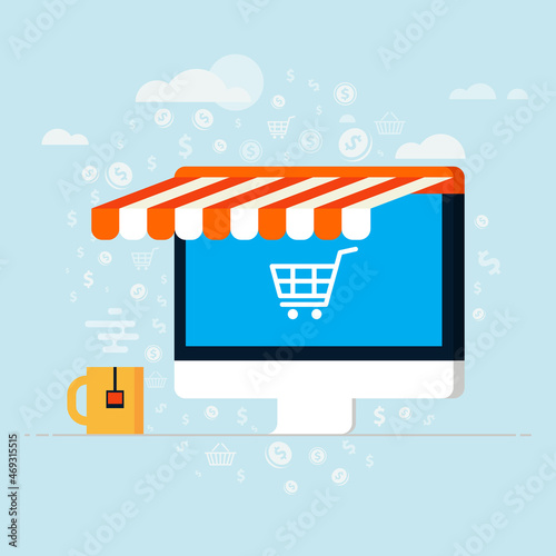 Flat design vector illustration concept
