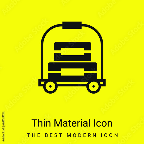 Bellhop minimal bright yellow material icon