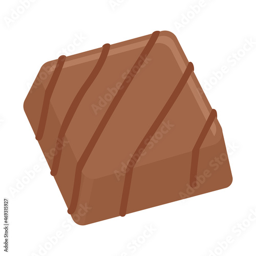 四角いブロンドチョコレート