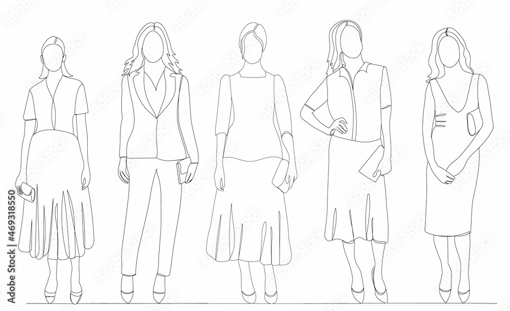 people drawing one continuous line vector people drawing one continuous line vector
