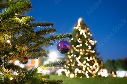 Christmas Tree with lights and bauble
