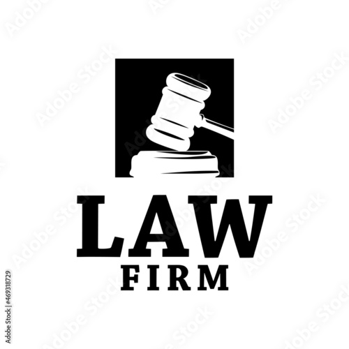 LAW LOGO DESIGN, TEMPLATE, GAVEL, INSPIRATION