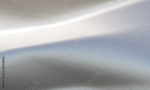 光沢のある銀色の布のドレープ素材