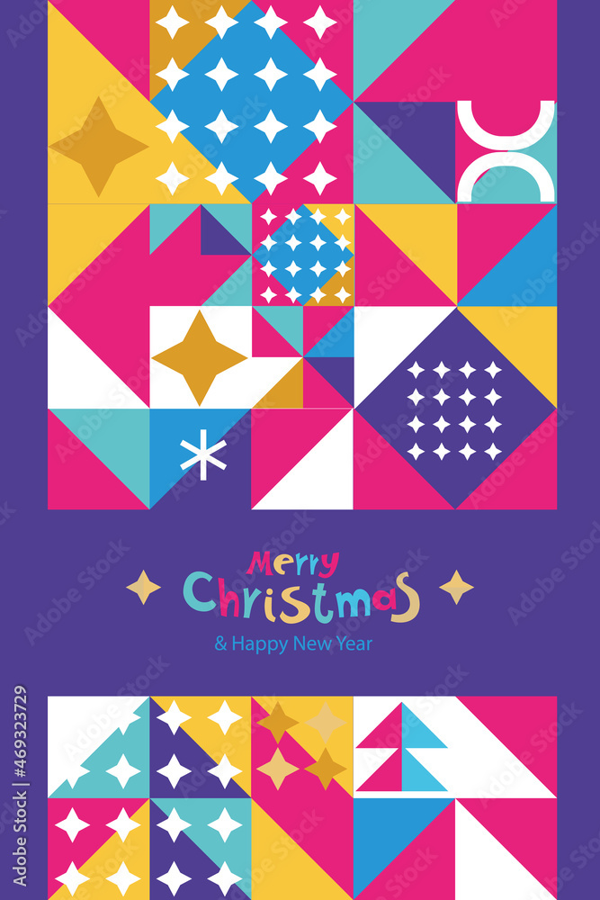 Christmas pattern in scandinavian style