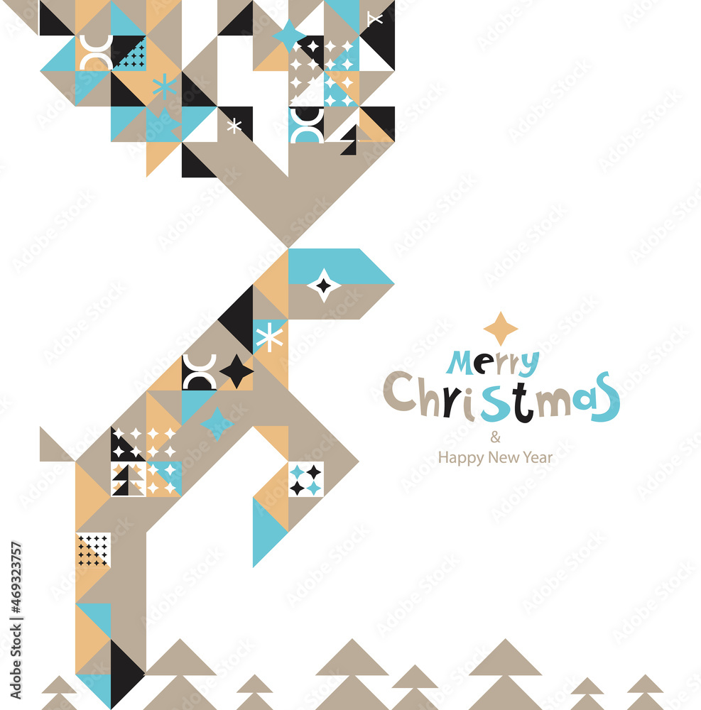 Christmas pattern in scandinavian style Christmas pattern in scandinavian style