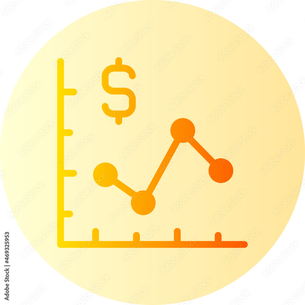 exchange rate gradient icon exchange rate gradient icon