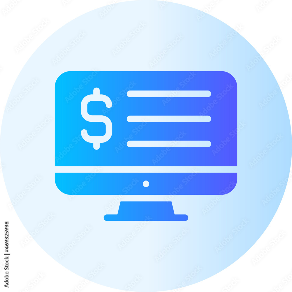 online payment gradient icon online payment gradient icon