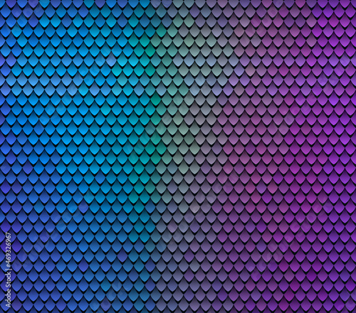 Abstract scale pattern. Roof tiles background. Color squama texture