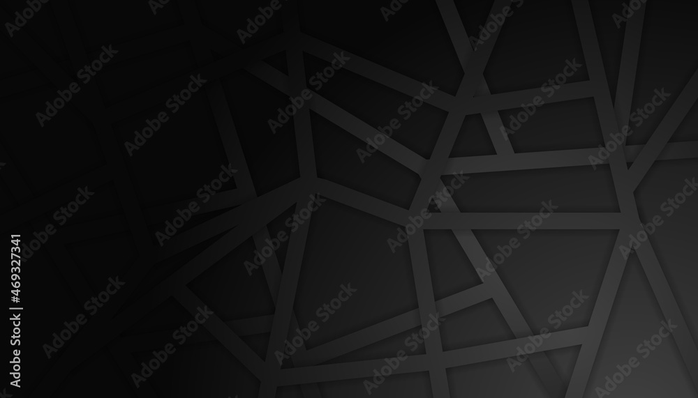 Modern black abstract background with web net pattern. Abstract hipster geometric background poster with dynamic. Futuristic technology network Vector illustration texture design, poster, banner. Modern black abstract background with web net pattern. Abstract hipster geometric background poster with dynamic. Futuristic technology network Vector illustration texture design, poster, banner.